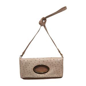 Aldo Faux Ostrich Leather Convertible Crossbody Purse